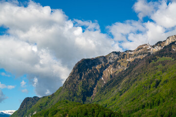 mountains and clouds