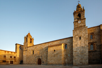 Church in the historical town of San Felices de los Gallegos. Spain.	