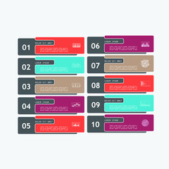 Infographics design vector. Modern infographic design templatet presentation