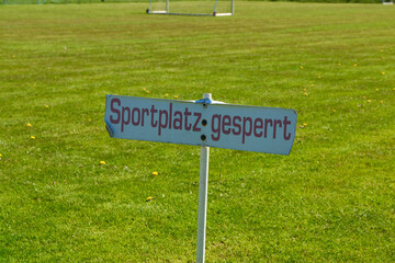 Sportplatz in Zeiten von Corona