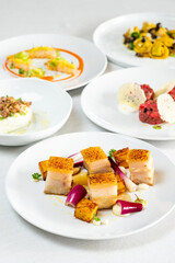 food gourmet dessert michelin star dolce salato pasticceria pastry chef commis cuisine gourmand kitchen italian cuisine patissier plating - Luca Baldereschi