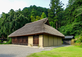 Fototapeta na wymiar 江戸時代には高麗神社の神職の住居だった高麗家住宅（国の重要文化財）