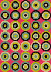 Abstract Geometric Pattern generative computational art illustration