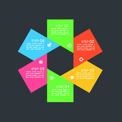 Pie chart for business presentation or processes