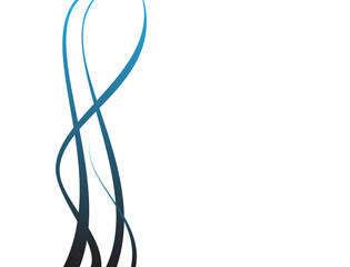 Wavy lines with blue to dark gradations