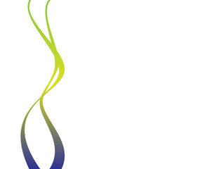 Beautiful looking wavy lines with green yellow blue gradations