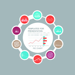 Templates for presentation, charts and graphs