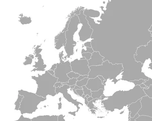 Deurstickers Karte von Europa © Robert Biedermann
