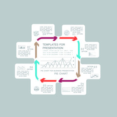 Infographic design template, business concept with steps or processes