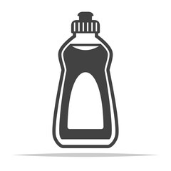 Dishwashing liquid bottle icon vector isolated