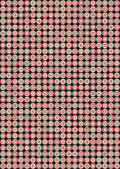 Abstract Geometric Pattern generative computational art illustration