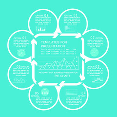 Obraz premium Infographic design template, business concept with steps or processes