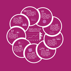 Infographic design template, business concept with steps or processes