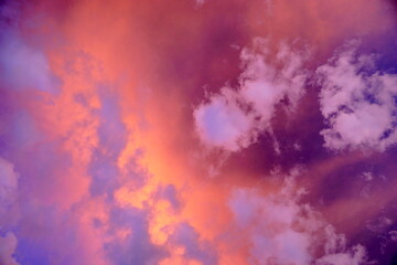 Sunset's clouds