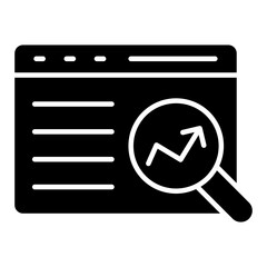 Search data online icon in modern style 

