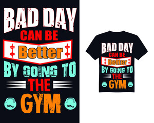 Best gym vector t shirt design