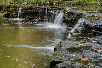Obraz premium Riezupe waterfall, near Kuldiga, Latvia.