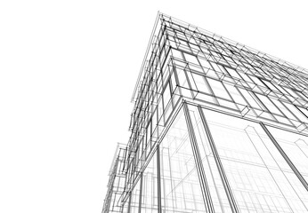 Abstract architectural wallpaper digital background