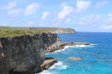 Fototapeta na wymiar Pointe de la Grande Vigie Guadeloupe Caraïbes Antilles Françaises