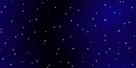Falling Snowflakes seamless pattern flying snow