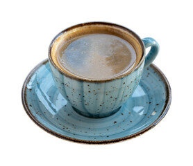 cup of coffee isolated on white background