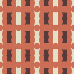 Seamless pattern with geometric elements. Retro abstract illustration.