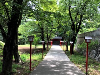 the approach to the shrine