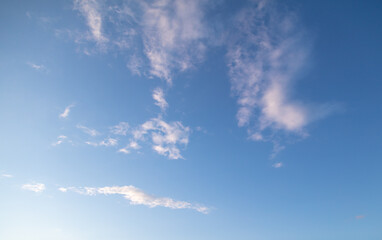Clouds in the sky at sunset