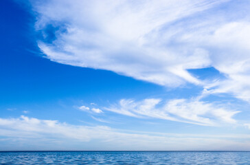 Naklejka na ściany i meble blue sky and sea