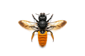 Image of fire tail resin bee isolated on white background. Animal. Insect.