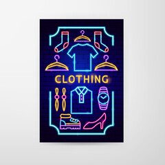 Clothing Neon Flyer