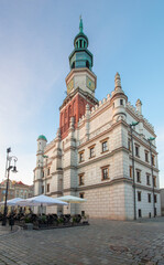 Fototapeta na wymiar Poznan. Market square on a sunny day.