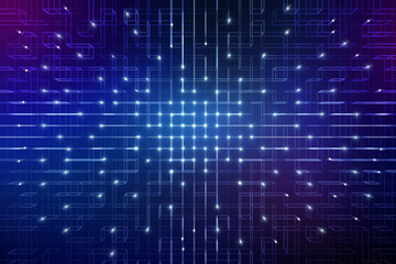 Abstract futuristic circuit board, Illustration high computer technology dark blue color background. Hi-tech digital technology concept.