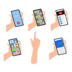 hand holding smartphone