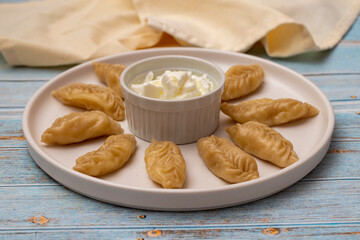 Circassian Ravioli or Potato Ravioli. Local names Psihalive, Haluj, Hingel, Metaz, Potato Ravioli