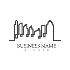 city skyline vector illustration template