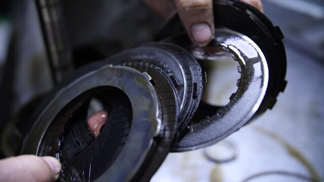 footage of automatic transmission repair