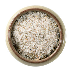 adyghe seasoned salt in ceramic bowl cutout