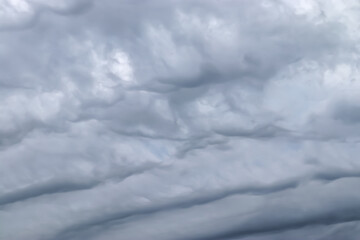 Stunning Asperatus cloud formations in the sky