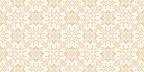 Abstract background images with luxury ornament on beige background, wallpaper. Seamless pattern, texture. Vector image