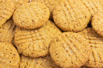 background of peanut butter cookies