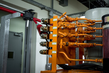 Gas valve of hydraulic pumps system