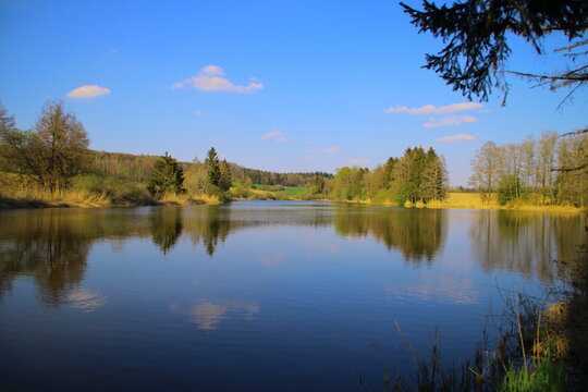 Sch&ouml;ner Weiher mit klasser Spiegelung