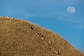 Super moon,Khao Chang Phuak, Kanchanaburi, Thailand , travel thailand 