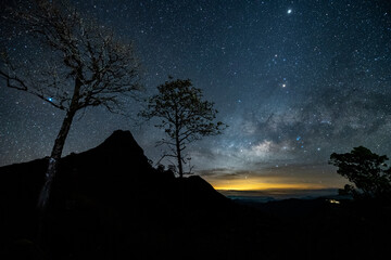 milky way, Khao Chang Phuak, Kanchanaburi, Thailand , travel thailand 