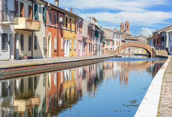 
Comacchio, Italy - often compared to Venice for the canals and the architecture, Comacchio displays one of the most characteristic old towns in Emilia Romagna