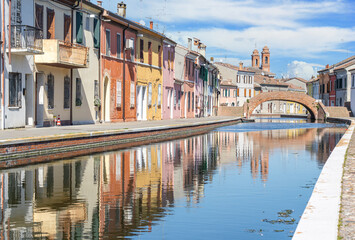 
Comacchio, Italy - often compared to Venice for the canals and the architecture, Comacchio displays one of the most characteristic old towns in Emilia Romagna