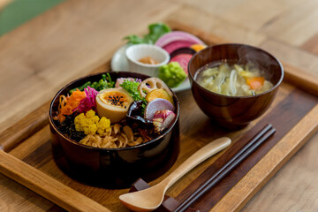 わっぱ　野菜料理の定食