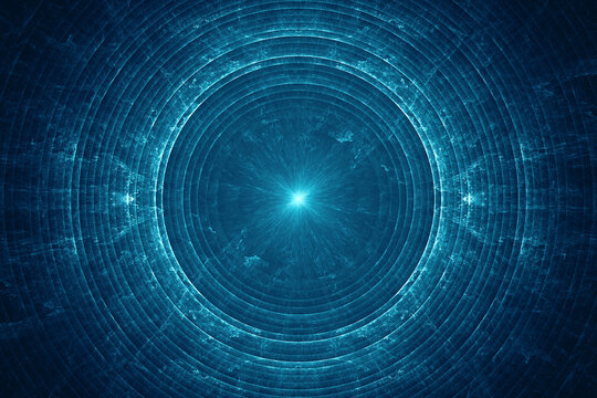 Abstract electromagnetic field background, blue electric energy waves
