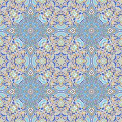 Tile print geometric seamless pattern, fashion fabric print, pillow or linen textile design